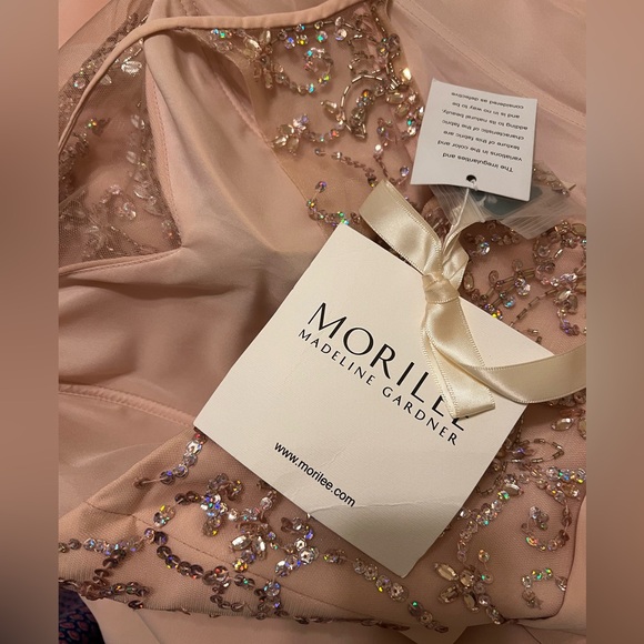 $229 NEW Morilee
 by Madeline Gardner Sz 10 Party Bridesmaid Wedding Dress Gown - Picture 7 of 16